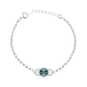 Melindrosa do Grêmio com símbolo colorido em prata 925