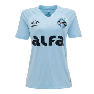 Camisa Grêmio II Celeste Feminina Umbro 25/26 S/Nº