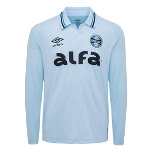 Camisa Grêmio II Celeste Manga Longa Masculina Umbro 25/26 S/Nº