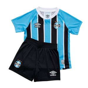 Kit Grêmio I Tricolor Infantil Umbro 25/26 S/Nº