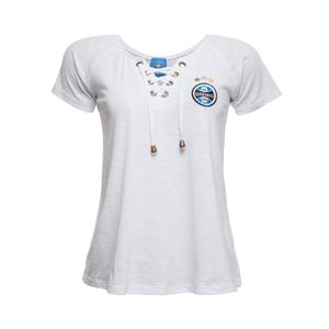 Blusa Branca c/ Ilhos Feminina