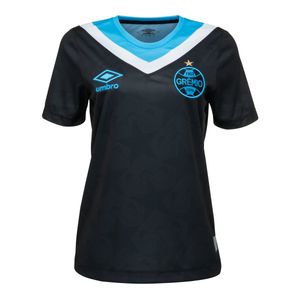 Camisa Grêmio III Preta Feminina Umbro 24/25 S/Nº