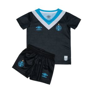 Kit Grêmio III Preto Infantil Umbro 24/25 S/Nº