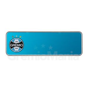 Placa de Carro Personalizada Símbolo Fundo Azul