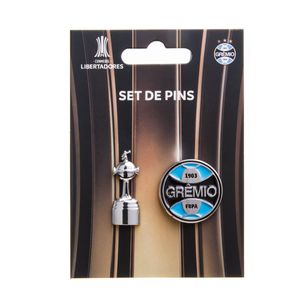 Conjunto Set 2 Pins Grêmio Libertadores