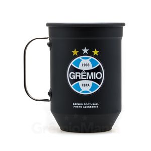 Caneca Alumínio Preta 600ml