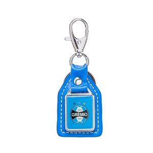 Chaveiro Azul de Couro Grêmio