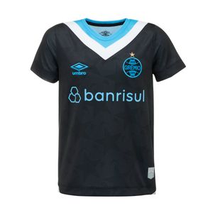 Camisa Grêmio III Preta Juvenil Umbro 24/25 S/Nº