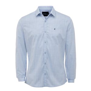 Camisa M/L Black White Blue Serenity