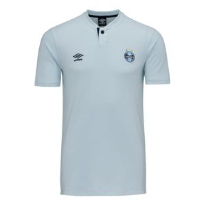 Camisa Polo Grêmio Viagem Cinza Umbro 24/25 Masculina