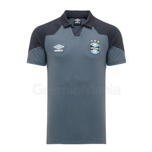 Camisa Polo Grêmio Viagem Grafite Umbro 2023 Masculina