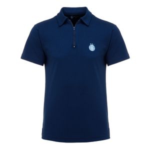 Camisa Polo Zíper Marinho Masculina