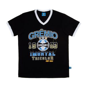 Camiseta Juvenil Meia Malha Preta