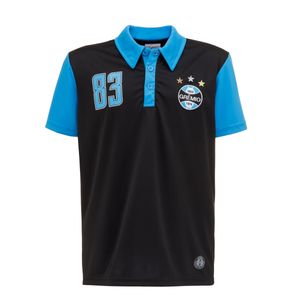 Camiseta Polo Dry Preta Juvenil