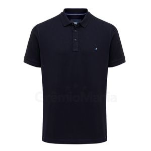 Polo MM Black White & Blue Pima Cotton Preta