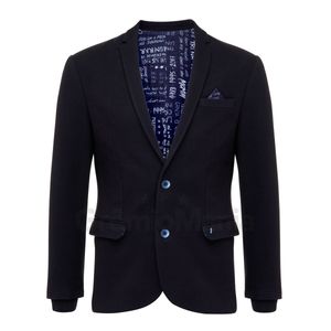 Blazer Black White & Blue Moletom Preto