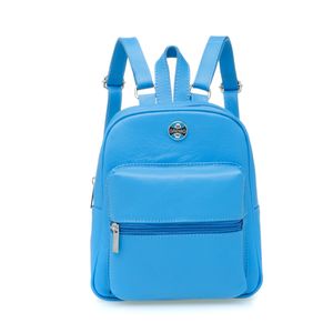 Bag P Couro Azul Feminina