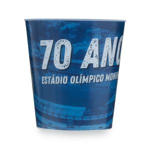 Balde de Pipoca Azul 70 Anos Olímpico