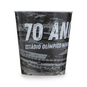 Balde de Pipoca Preto 70 Anos Olímpico