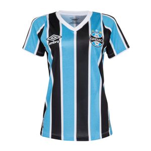 Camisa Grêmio I Tricolor Feminina Umbro 24/25 S/Nº