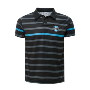Polo Malha Preta Listras