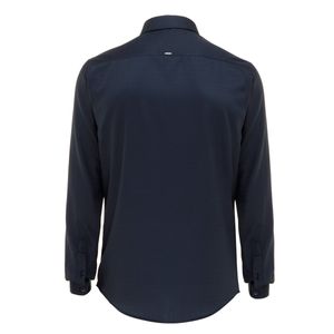 Camisa Social BWB Manga Longa Petróleo