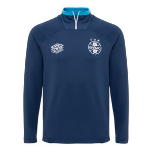 Blusão Moletom Grêmio Treino Marinho Umbro 25/26 Masculino