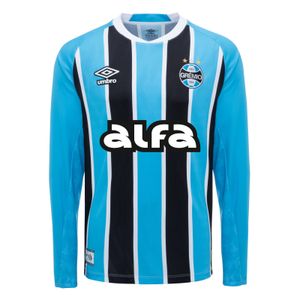 Camisa Grêmio I Tricolor Manga Longa Masculina Umbro 25/26 S/Nº