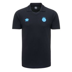Camisa Polo Grêmio Viagem PTO/CEL Umbro 25/26 Masculina