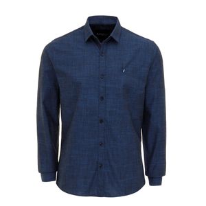 Camisa Social BWB Manga Longa Mirtilo