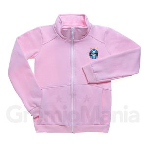 Jaqueta Moletom Rosa InfantoJuvenil