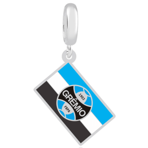 Berloque Bandeira Orgulho Tricolor Prata 925