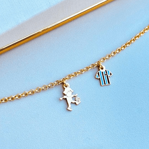 Pulseira De Elos Infantil Jogador e Camisa 18K