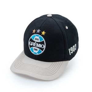 Boné Preto/Areia Siímbolo Bordado