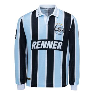 Camisa Masculina Manga Longa Retrô 1995 Tricolor