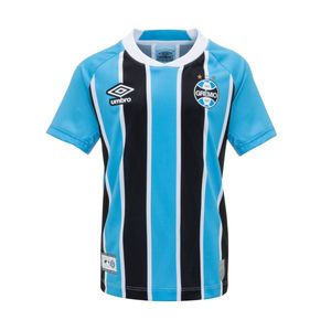Camisa Grêmio I Tricolor Infantil Umbro 25/26 S/Nº